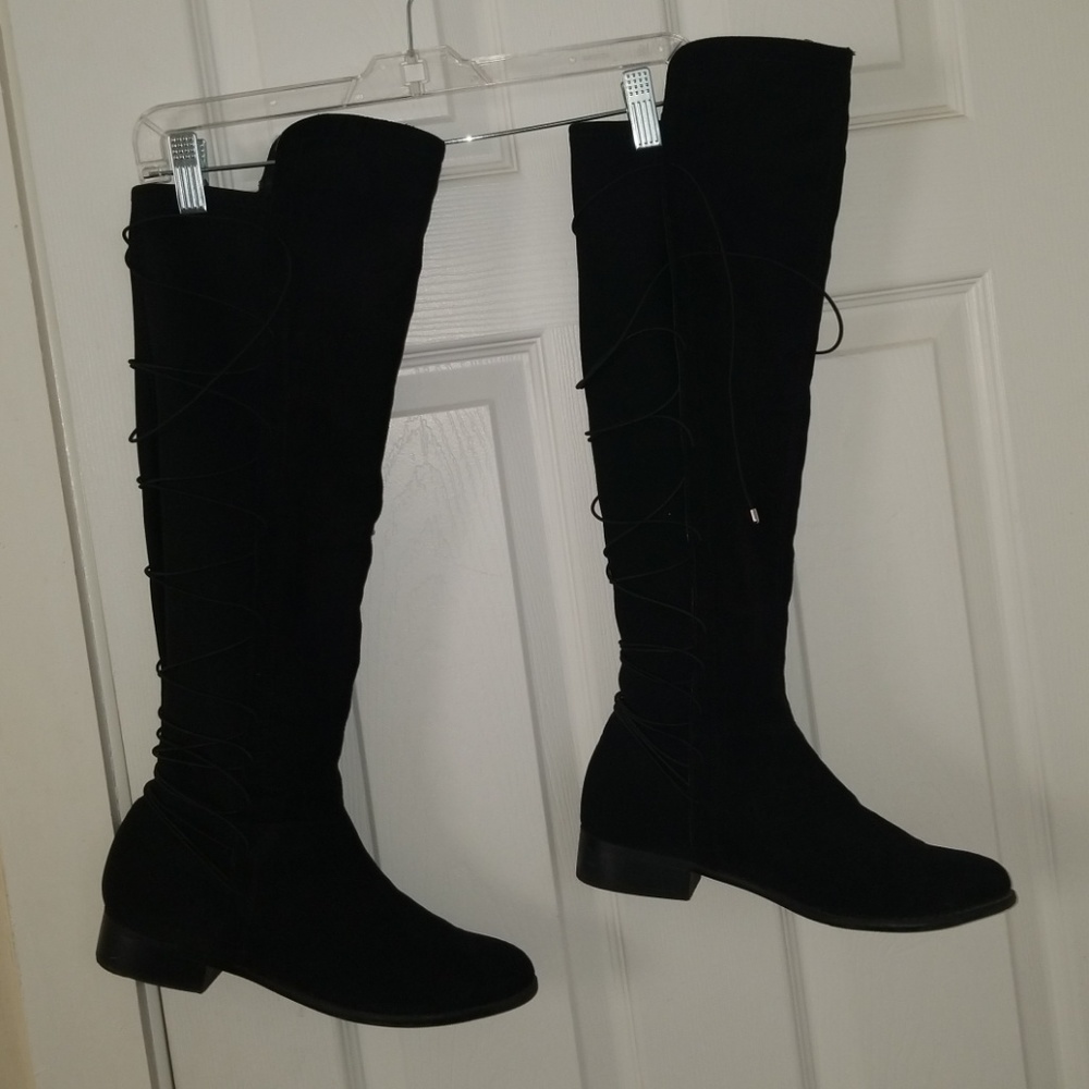 GORGEOUS LACE UP THE BACK  BOOTS